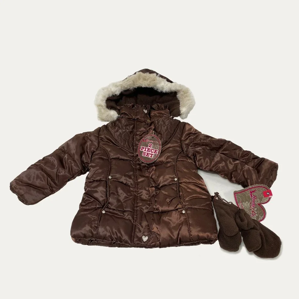 Hawke & Co. 2 Piece Puffer Coat Brown 24M Unisex